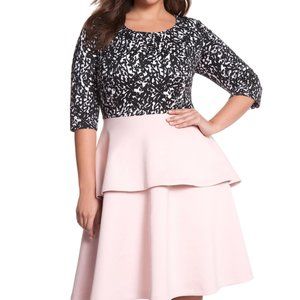 Eloquii Studio Mix Tiered Dress NWTs